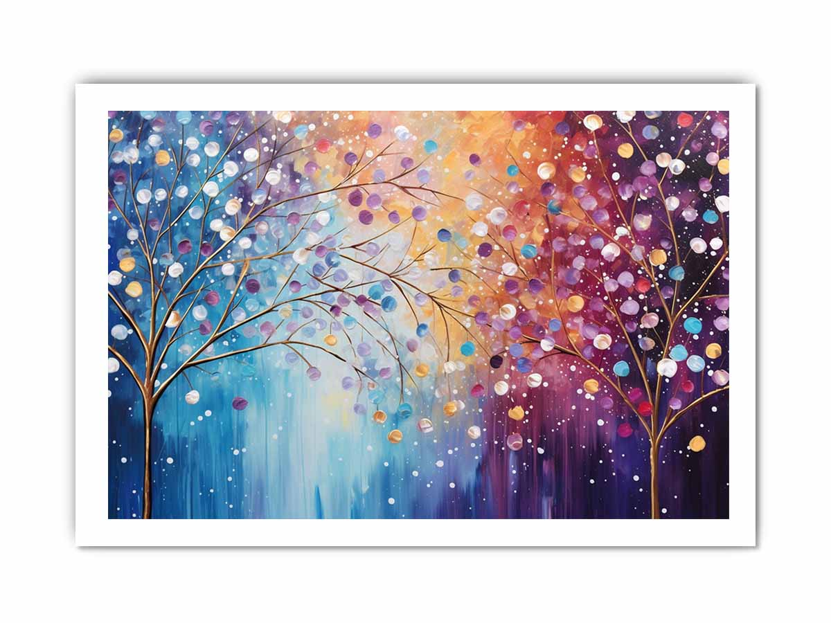 Sparkle Tree Art Canvas Print JetGirl Art Landscape - Rosetta Creative Boutique